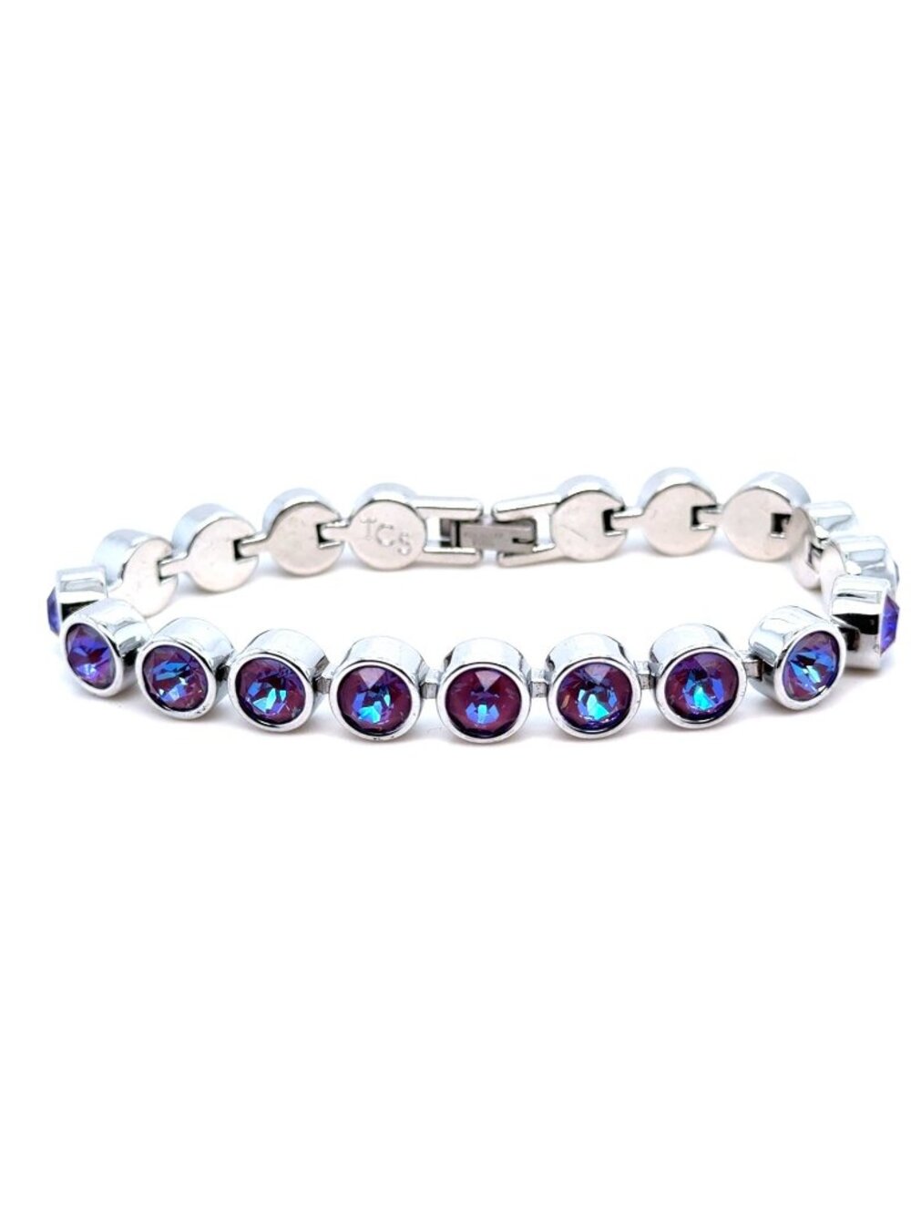 Touchstone Crystal Purple Stones Bracelet